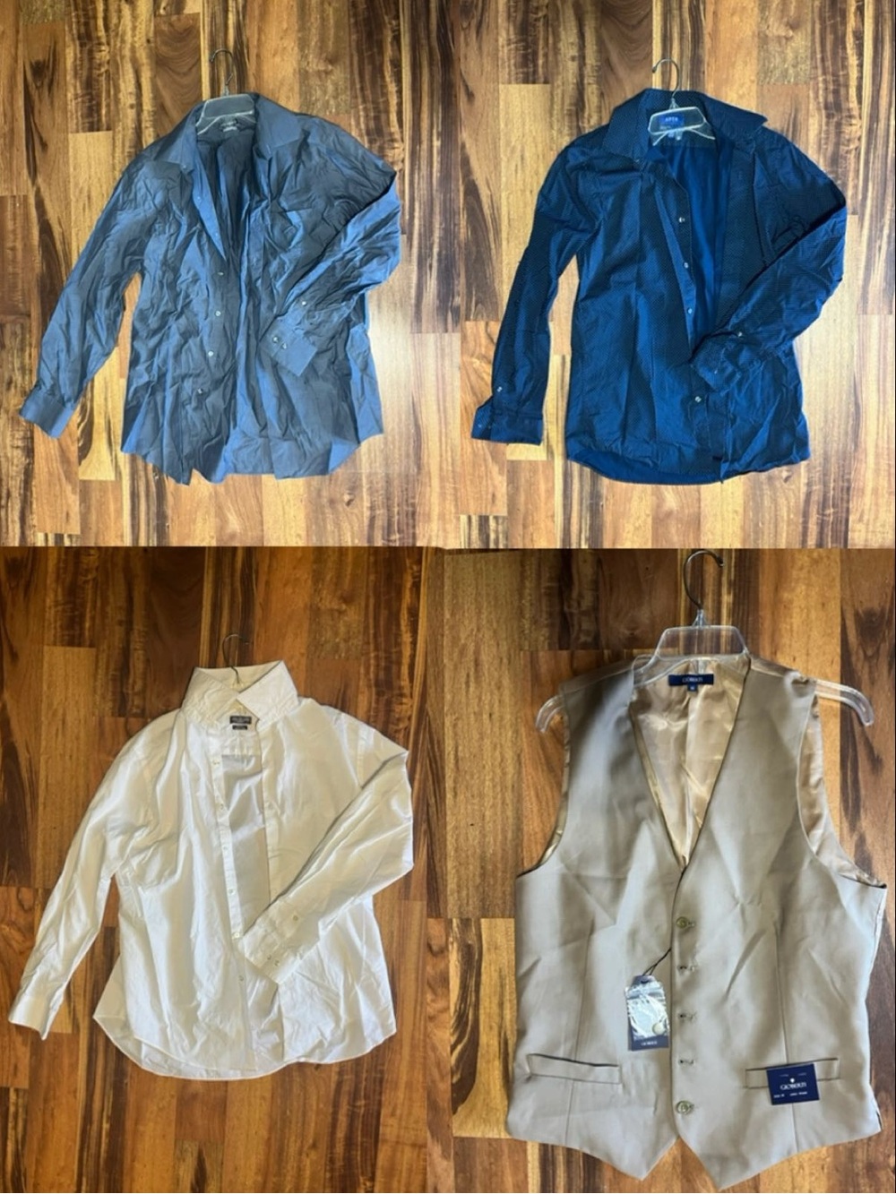 Lot - 7 Men’s Dress Shirts Size Medium